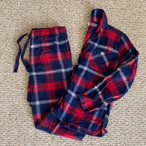 Matching flannel pajamas